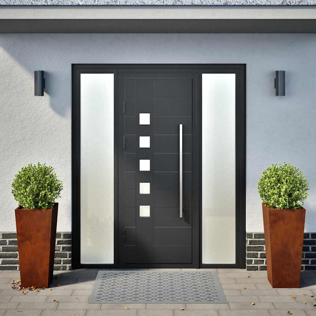 Vidaxx jardinières 2 pcs 35x35x75 cm acier résistant aux intempéries