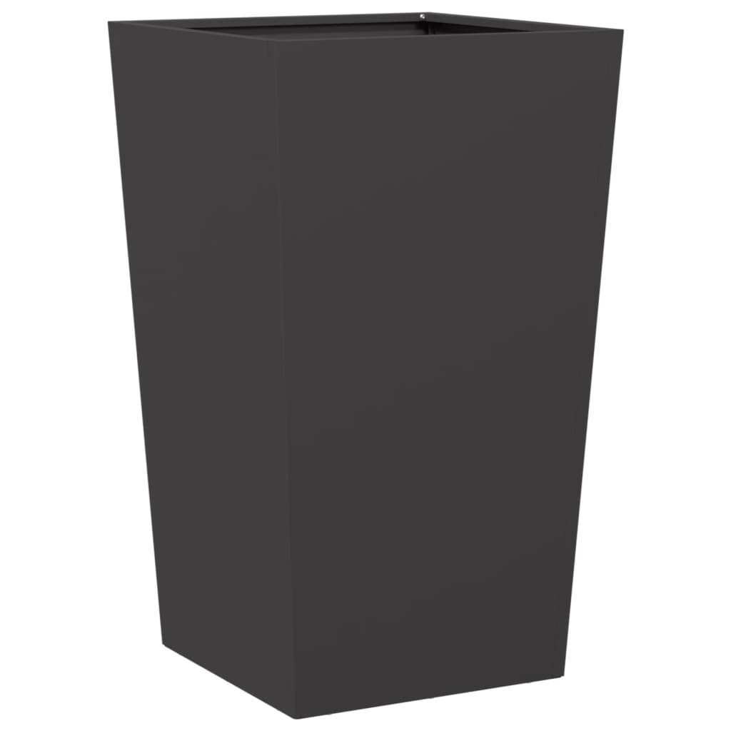 Vidaxx jardinière 45x45x75 cm acier noir