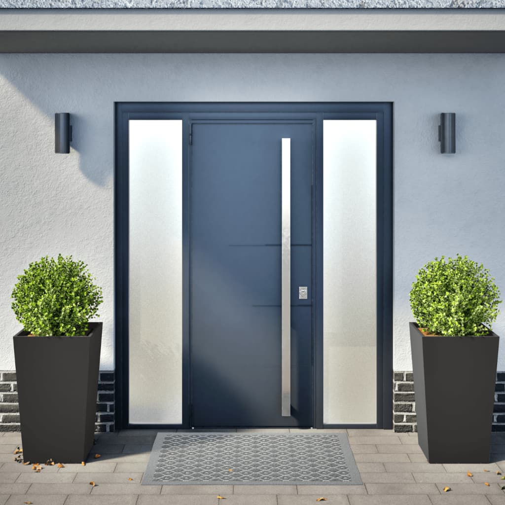 Vidaxx jardinières 2 pcs 45x45x75 cm acier noir