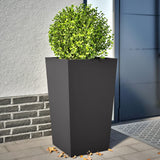 Vidaxx jardinières 2 pcs 45x45x75 cm acier noir