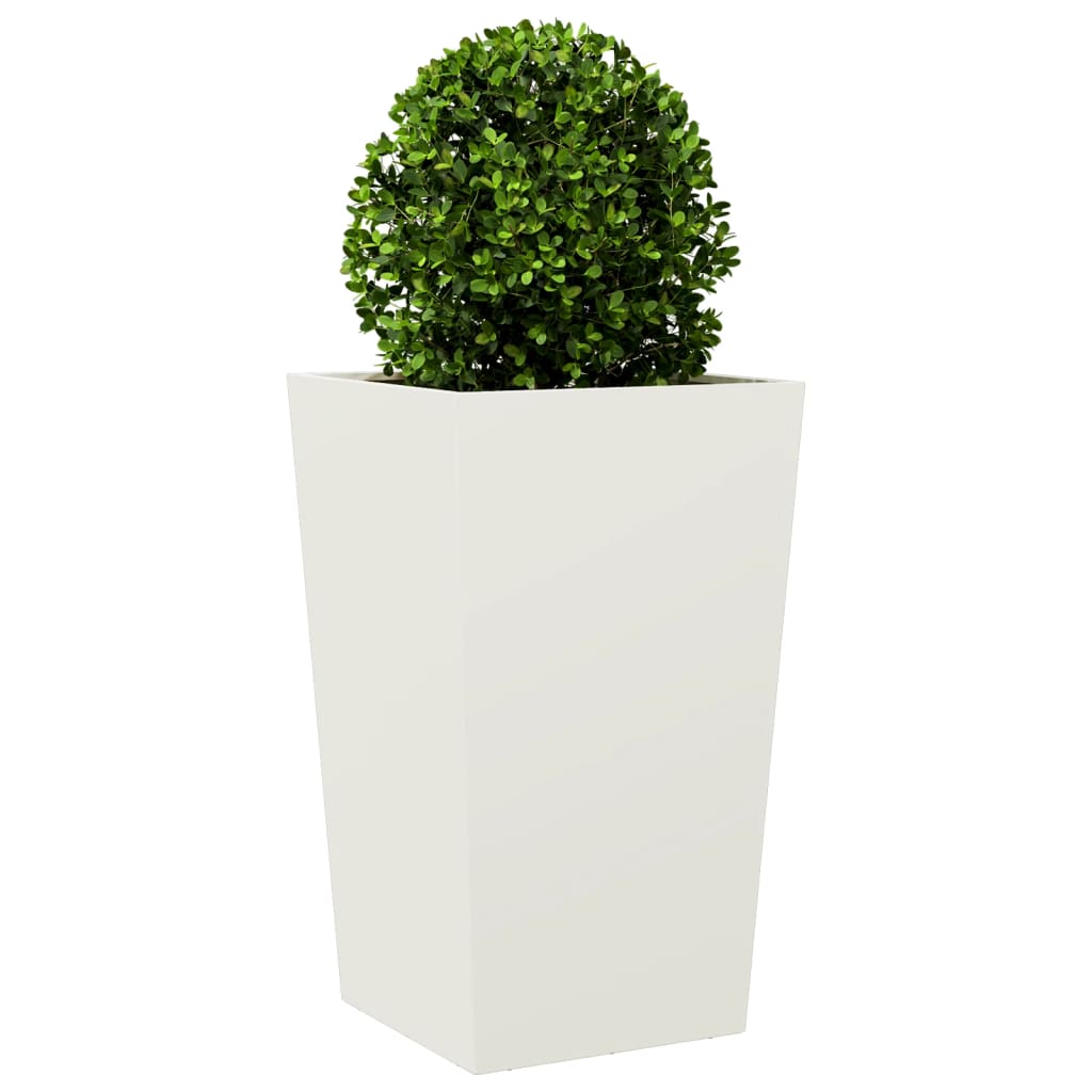 Vidaxx jardinière 45x45x75 cm acier blanc