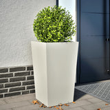 Vidaxx jardinière 45x45x75 cm acier blanc