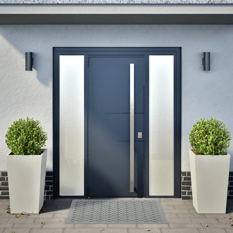 Vidaxx jardinières 2 pcs 45x45x75 cm acier blanc