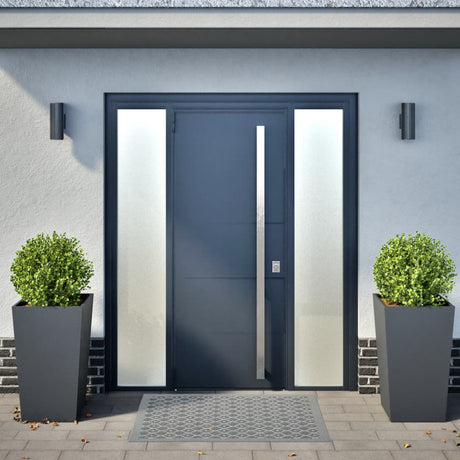 Vidaxx jardinières 2 pcs 45x45x75 cm acier anthracite