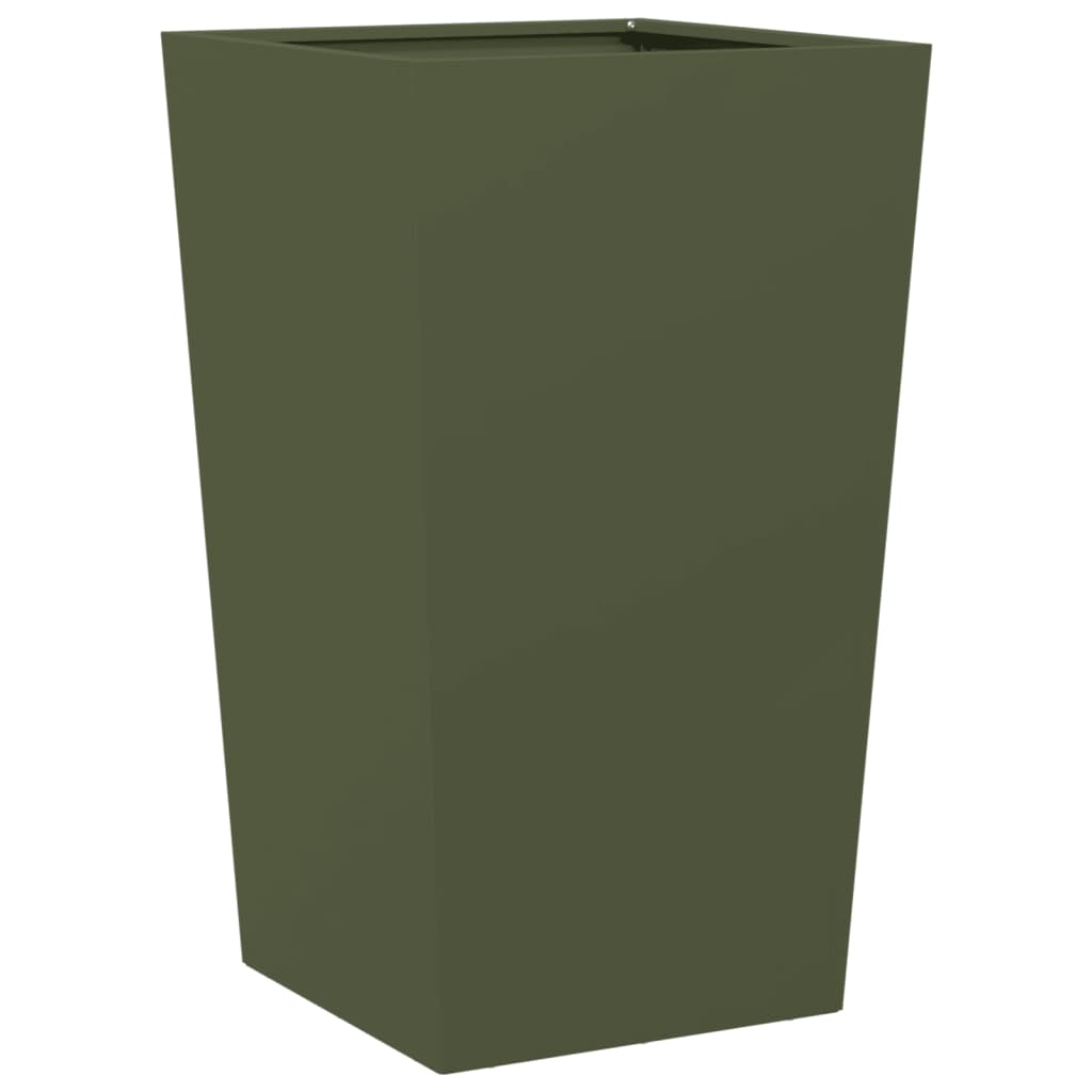 Vidaxx jardinière 45x45x75 cm acier vert olive