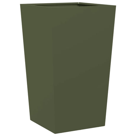 Vidaxx jardinière 45x45x75 cm acier vert olive