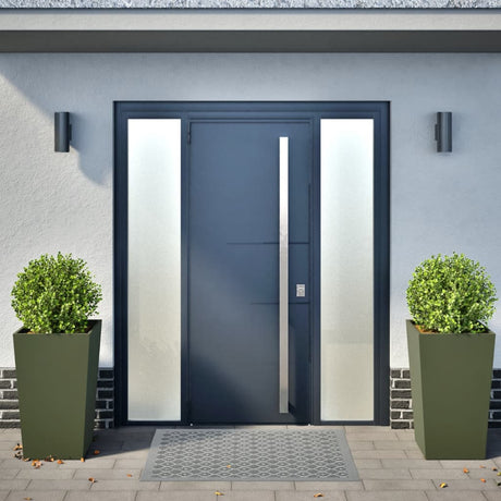 Vidaxx jardinières 2 pcs 45x45x75 cm acier vert olive