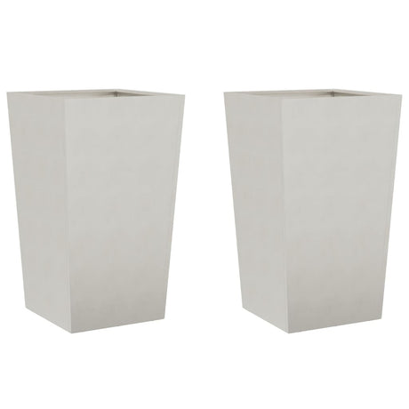 Vidaxx jardinières 2 pcs 45x45x75 cm acier inoxydable