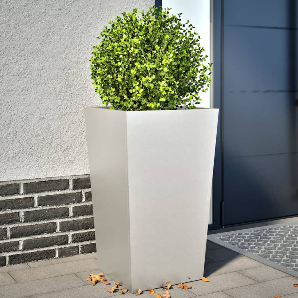 Vidaxx jardinières 2 pcs 45x45x75 cm acier inoxydable