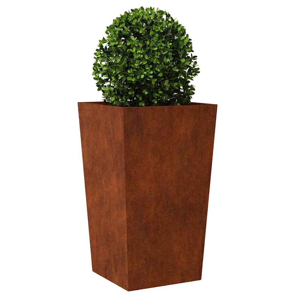 Jardinière Vidaxx 45x45x75 cm acier résistant aux intempéries