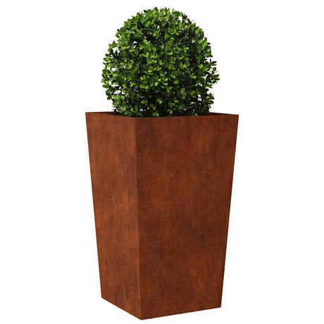 Jardinière Vidaxx 45x45x75 cm acier résistant aux intempéries