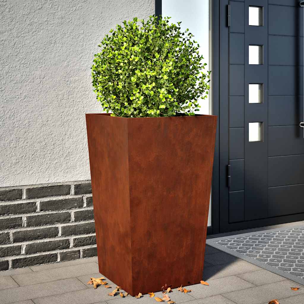 Jardinière Vidaxx 45x45x75 cm acier résistant aux intempéries