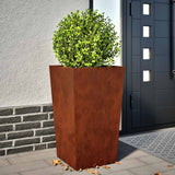 Jardinière Vidaxx 45x45x75 cm acier résistant aux intempéries