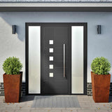 Vidaxx jardinières 2 pcs 45x45x75 cm acier résistant aux intempéries