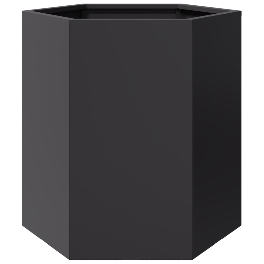 Vidaxx jardinière hexagone 46x40x45 cm acier noir