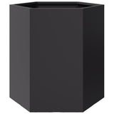 Vidaxx jardinière hexagone 46x40x45 cm acier noir