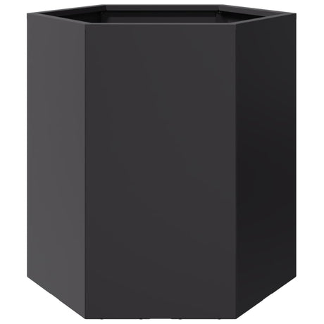 Vidaxx jardinière hexagone 46x40x45 cm acier noir