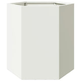 Vidaxx jardinière hexagone 46x40x45 cm acier blanc