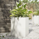Vidaxx jardinière hexagone 46x40x45 cm acier blanc