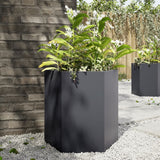 Vidaxx jardinière hexagone 46x40x45 cm acier anthracite
