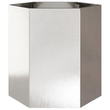 Vidaxx jardinière hexagone 46x40x45 cm acier inoxydable
