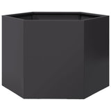Vidaxx jardinière hexagone 69x60x45 cm acier noir