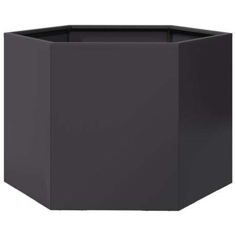 Vidaxx jardinière hexagone 69x60x45 cm acier noir