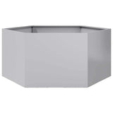 Vidaxx jardinière hexagone 104x90x45 cm acier galvanisé