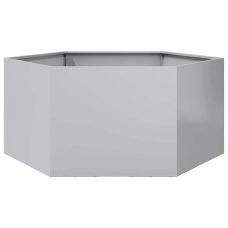 Vidaxx jardinière hexagone 104x90x45 cm acier galvanisé