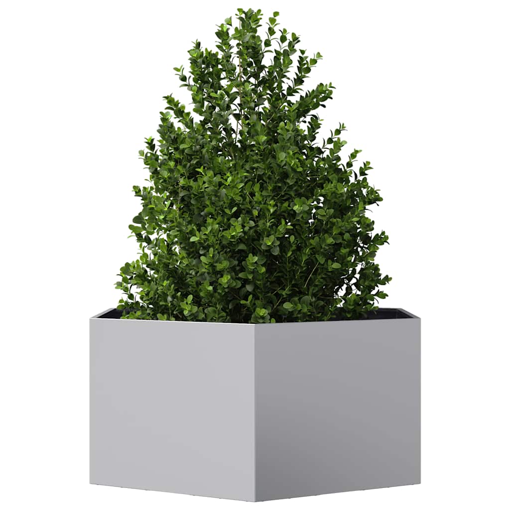 Vidaxx jardinière hexagone 104x90x45 cm acier galvanisé