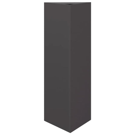 Vidaxx jardinière triangle 30x26x75 cm acier noir