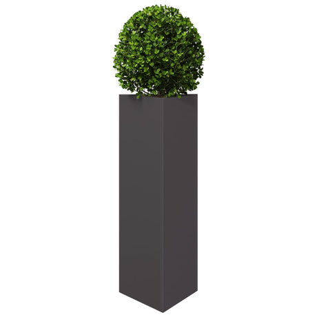 Vidaxx jardinière triangle 30x26x75 cm acier noir