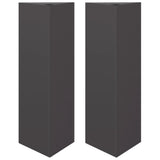 Vidaxx jardinières 2 pcs triangle 30x26x75 cm acier noir