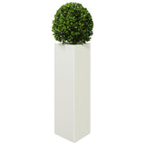 Vidaxx jardinière triangle 30x26x75 cm acier blanc