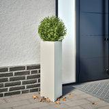 Vidaxx jardinière triangle 30x26x75 cm acier blanc