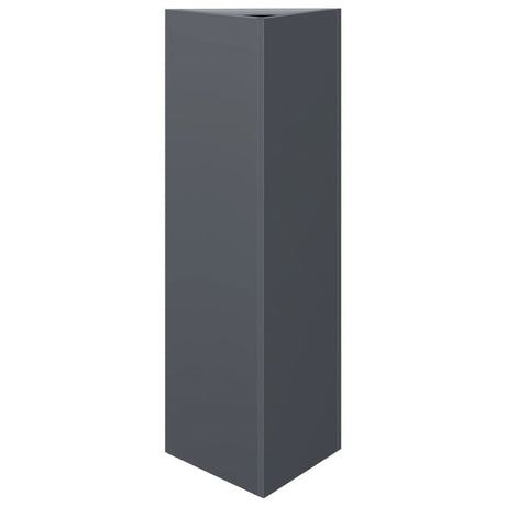 Vidaxx jardinière triangle 30x26x75 cm acier anthracite