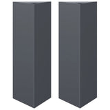 Vidaxx jardinières 2 pcs triangle 30x26x75 cm acier anthracite