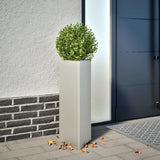 Vidaxx jardinières 2 pcs triangle 30x26x75 cm acier inoxydable