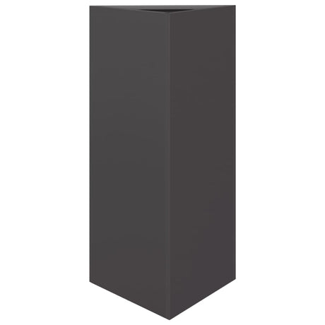 Vidaxx jardinière triangle 40x34,5x70 cm acier noir
