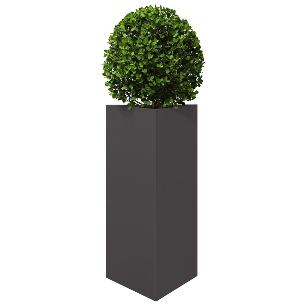 Vidaxx jardinière triangle 40x34,5x70 cm acier noir