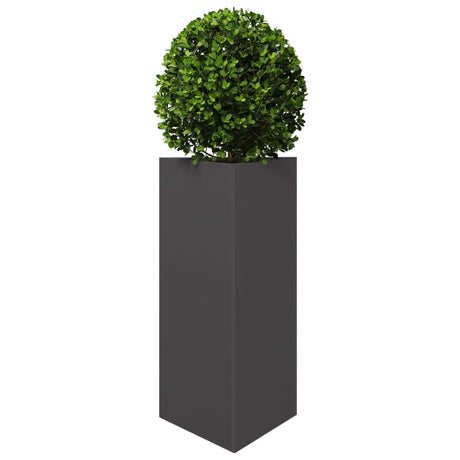 Vidaxx jardinière triangle 40x34,5x70 cm acier noir