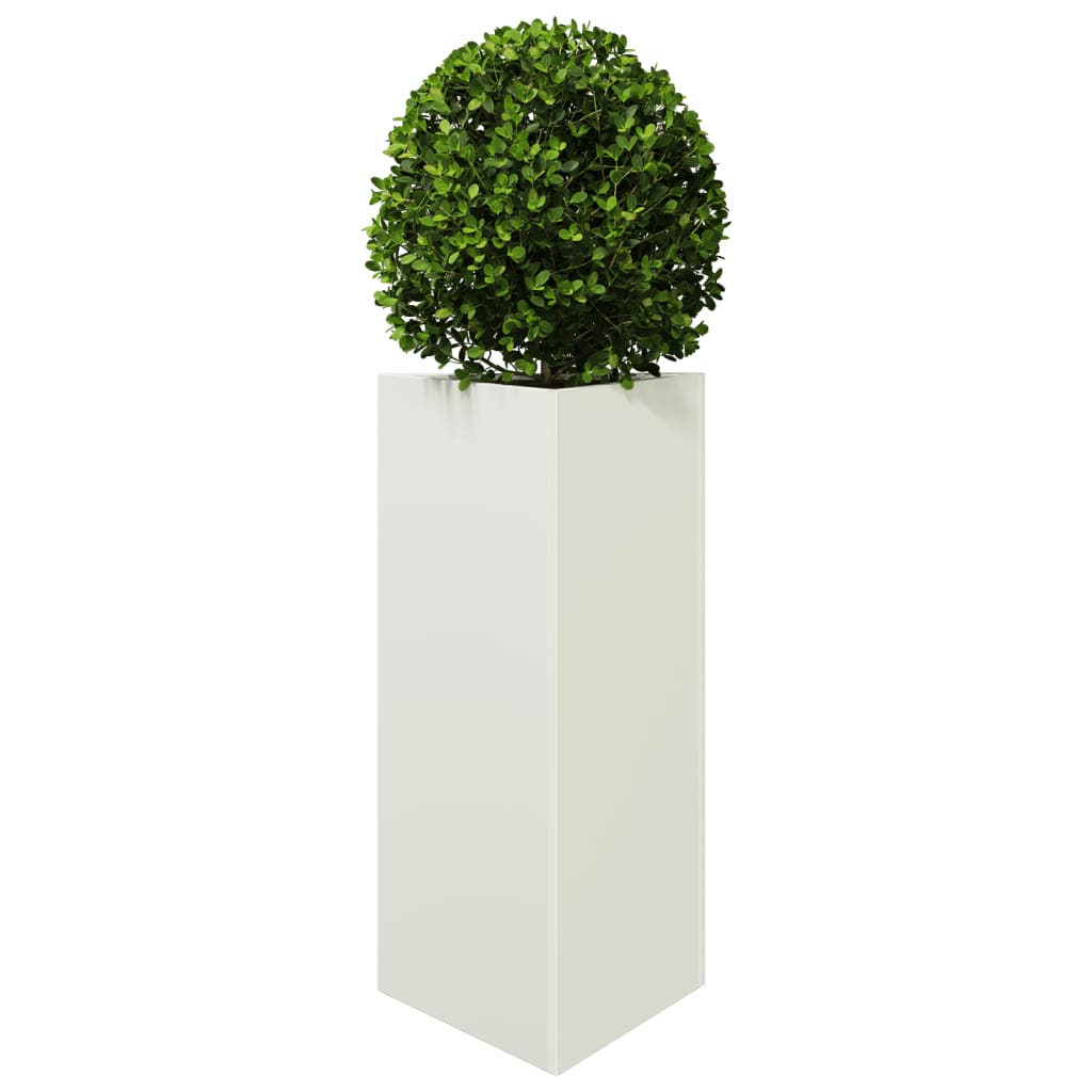 Vidaxx jardinière triangle 40x34,5x70 cm acier blanc