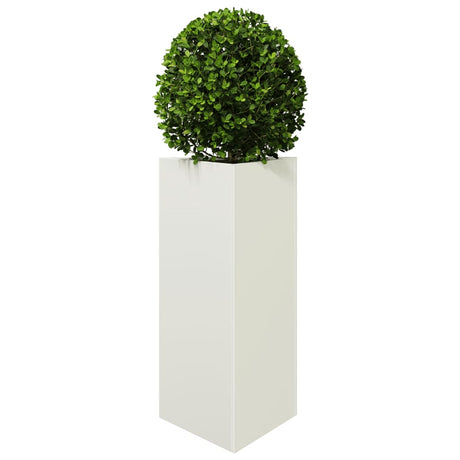 Vidaxx jardinière triangle 40x34,5x70 cm acier blanc