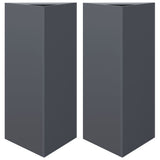 Vidaxx jardinières 2 pcs triangle 40x34,5x70 cm acier anthracite