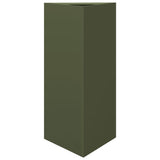 Vidaxx jardinière triangle 40x34,5x70 cm acier vert olive