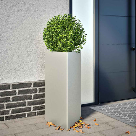 Vidaxx jardinières 2 pcs triangle 40x40x75 cm acier inoxydable