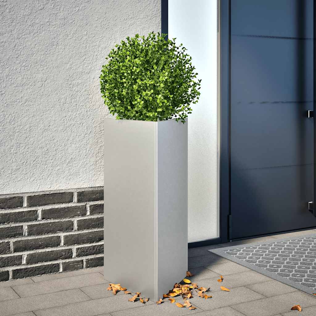 Vidaxx jardinière triangle 40x40x75 cm en acier galvanisé