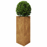 Vidaxx jardinière triangle 40x40x75 cm acier résistant aux intempéries