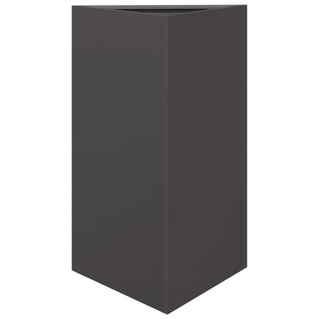 Vidaxx jardinière triangle 50x43x75 cm acier noir