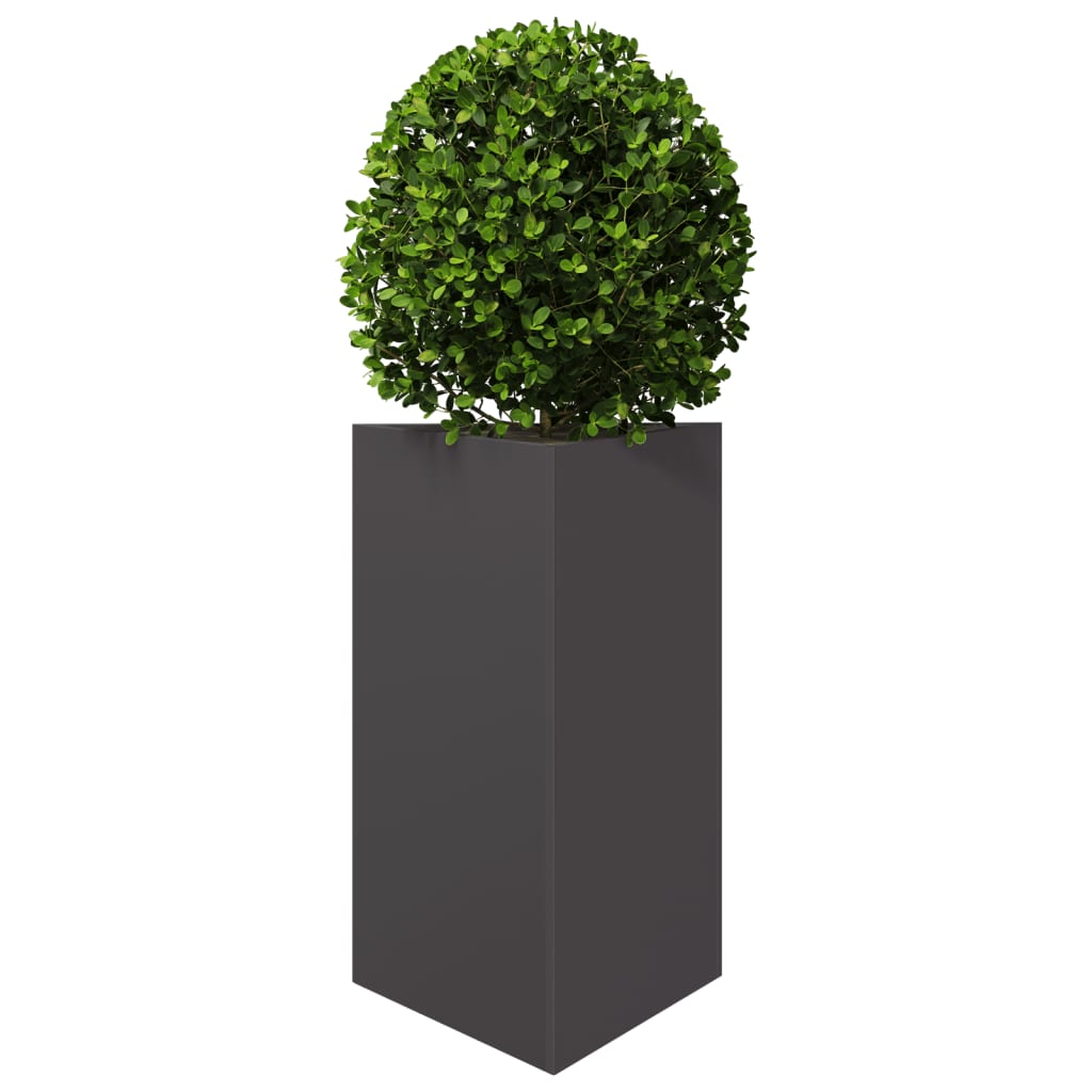 Vidaxx jardinière triangle 50x43x75 cm acier noir